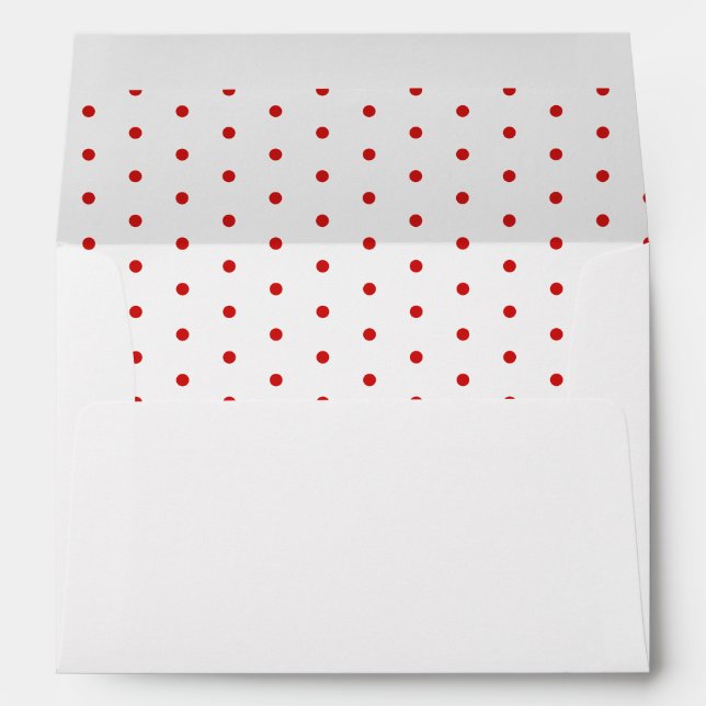 50 & Fabulous Birthday White Red Return Address Envelope (Back (Bottom))