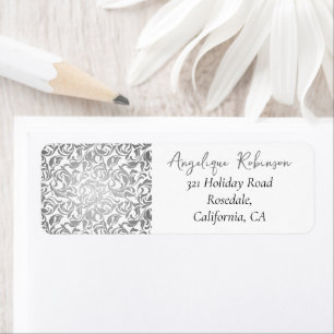 50 & Fabulous Decorative Silver Floral Pattern