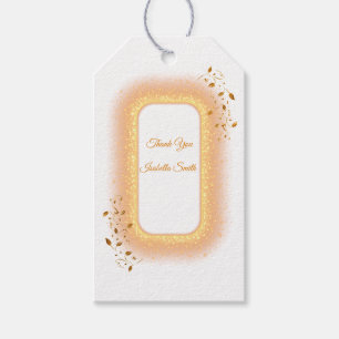 50& Fabulous golden birthday gift tags 