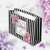 50 fabulous pink florals black white stripes