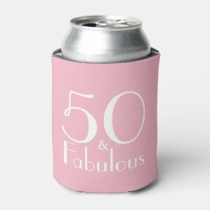 50 Fabulous Pink Girly Birthday Favour Can Cooler