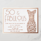 50 & Fabulous! Rose Gold Gown 50th Birthday Party 
