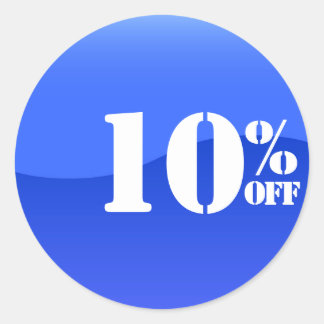 50% Fifty Percent OFF Discount Sale Sticker glossy