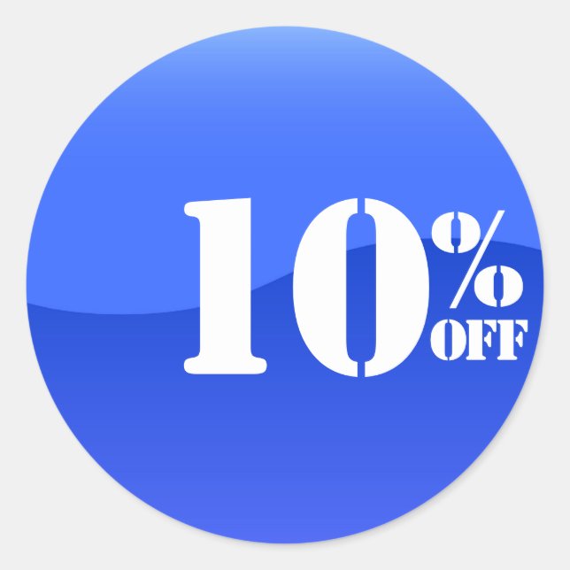 50% Fifty Percent OFF Discount Sale Sticker glossy (Front)