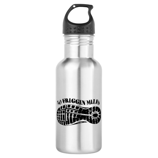 50 Friggin Miles Ultra Running Tread 532 Ml Water Bottle (Front)