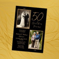 50 Golden Years 50th Wedding Anniversary Gold