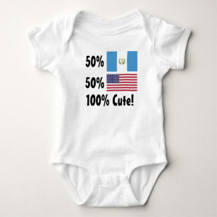 50% Guatemalan 50% American 100% Cute Baby Bodysuit