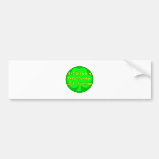 50% Irish 50% Russian 100% Awesome Bumper Sticker