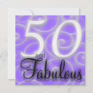 50 is Fabulous Birthday Invitation