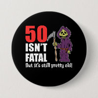 50 Isn't Fatal Grim Reaper Black