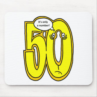 50, it only a number, portrait mouse mat