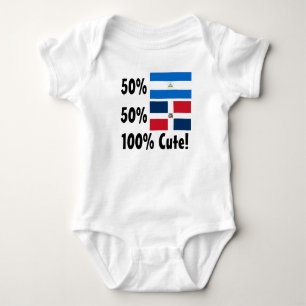 50% Nicaraguan 50% Dominican 100% Cute Baby Bodysuit