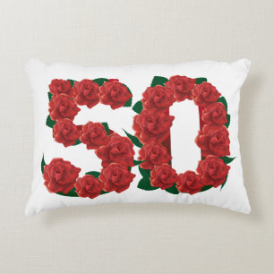 50  number 50th birthday anniversary Accent Pillow