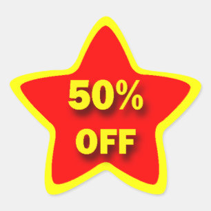 50% OFF Star Stickers