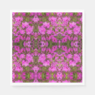 50 Paper Napkins Purple Rhododendron