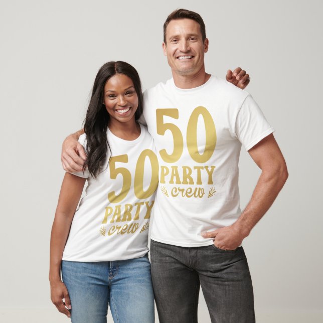 50 Party Crew 50th Birthday Men T-Shirt (Unisex)