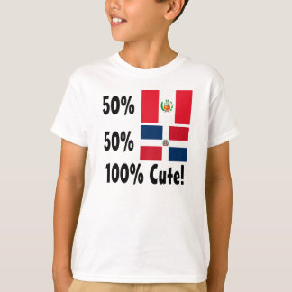 50% Peruvian 50% Dominican 100% Cute T-Shirt