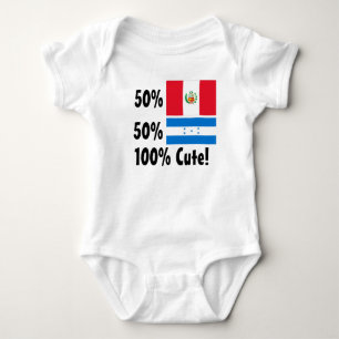 50% Peruvian 50% Honduran 100% Cute Baby Bodysuit