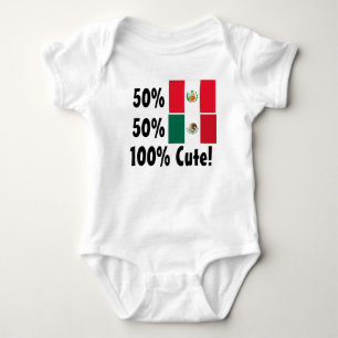 50% Peruvian 50% Mexican 100% Cute Baby Bodysuit