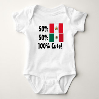 50% Peruvian 50% Mexican 100% Cute Baby Bodysuit