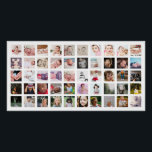 50 Photo Collage Personalised Poster<br><div class="desc">Create a Photo Collage Personalised poster print from Ricaso - add 50 individual photos to make a photo collage</div>