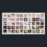 50 Photo Collage Personalised Poster<br><div class="desc">Create a Photo Collage Personalised poster print from Ricaso - add 50 individual photos to make a photo collage</div>