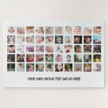 50 Photo Collage unique personalised DIY Jigsaw Puzzle<br><div class="desc">50 Photo Collage unique personalised DIY made by you puzzle - make your own one of a kind jigsaw puzzle from Ricaso</div>