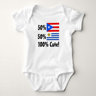 50% Puerto Rican 50% Uruguayan 100% Cute Baby Bodysuit