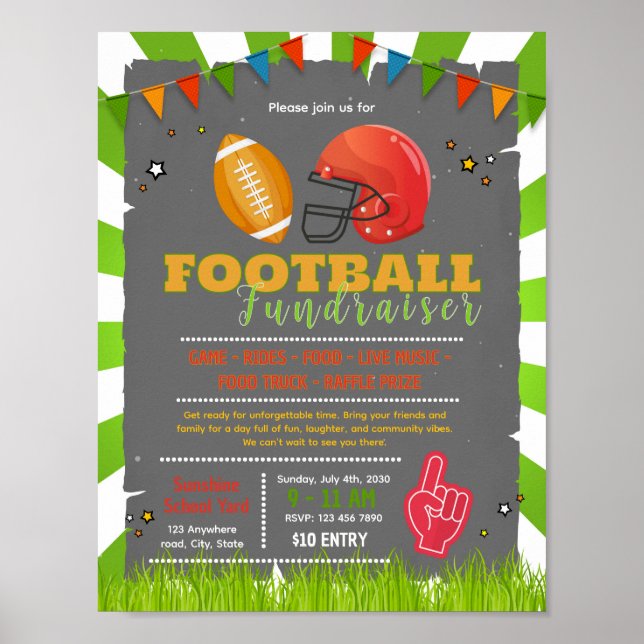 50 raffle ticket fundraiser flyer poster (Front)
