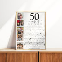 50 Reasons We Love You Birthday or Anniversary