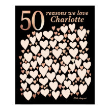 50 Reasons We Love You Gift - 50th Birthday