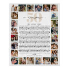 50 Reasons We Love You Photo Collage Keepsake Gift