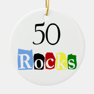 50 Rocks Ceramic Tree Decoration