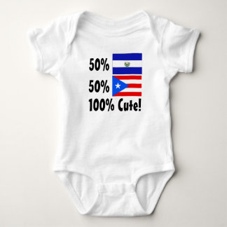 50% Saldavorian 50% Puerto Rico 100% Cute Baby Bodysuit
