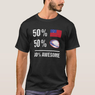 50 Samoa 50 Rugby 100 Awesome Samoa Rugby T-Shirt