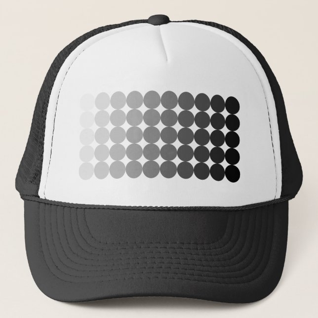 50 Shades of Grey Circles Trucker Hat (Front)