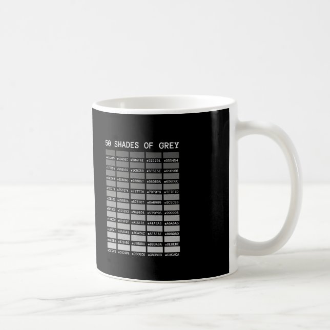 50 shades of grey coffee mug (Right)