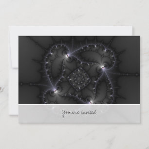 50 Shades Of Grey - Fractal Art Invitation