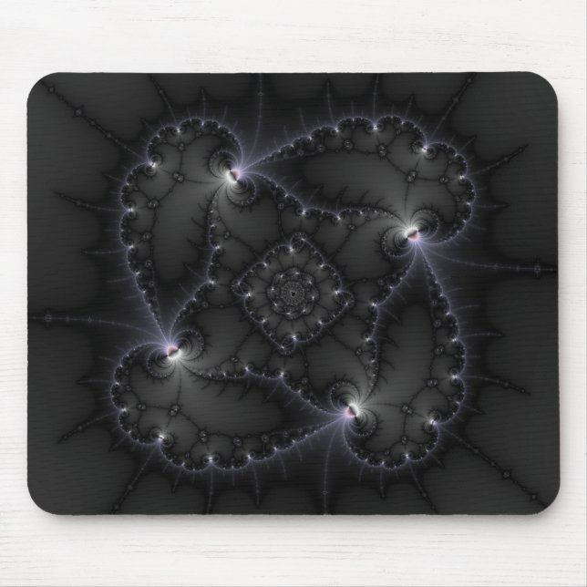 50 Shades Of Grey - Fractal Art Mouse Mat (Front)