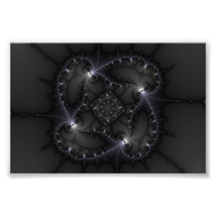 50 Shades Of Grey - Fractal Art Photo Print