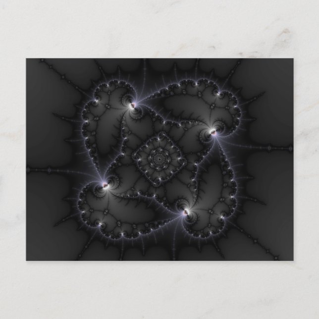 50 Shades Of Grey - Fractal Art Postcard (Front)