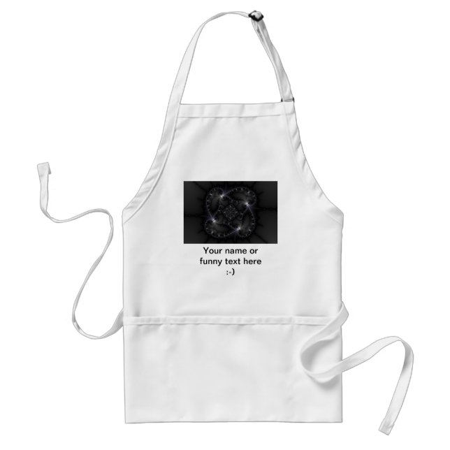 50 Shades Of Grey - Fractal Art Standard Apron (Front)