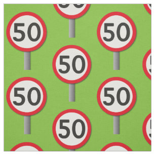 50 Sign Fabric