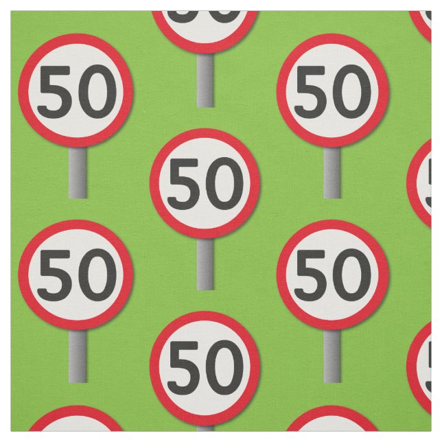 50 Sign Fabric (Swatch)