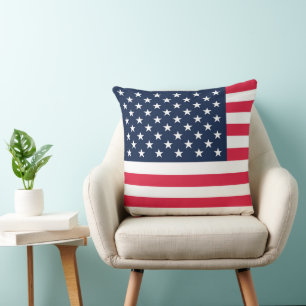 50-Star American Flag: Old Glory Stars and Stripes Cushion