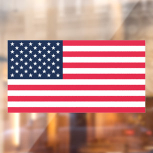 50-Star American Flag: Old Glory Stars and Stripes Window Cling