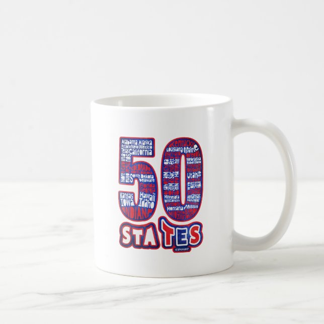50 STATES THE USA COFFEE MUG (Right)