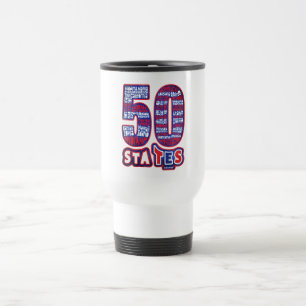 50 STATES THE USA TRAVEL MUG