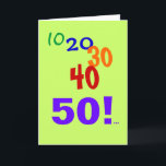 50 Still Accounting Accountant CPA 50th Birthday Card<br><div class="desc">Celebrate an accountant's 50th birthday in style with this fun accounting card.</div>