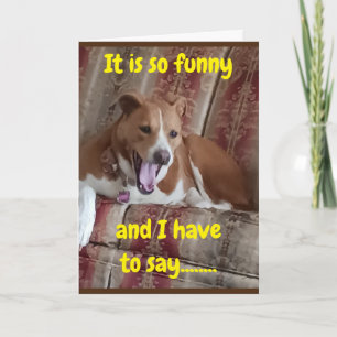  "50 SURE LOOKS GOOD ON YOU" SAY PUP CARD